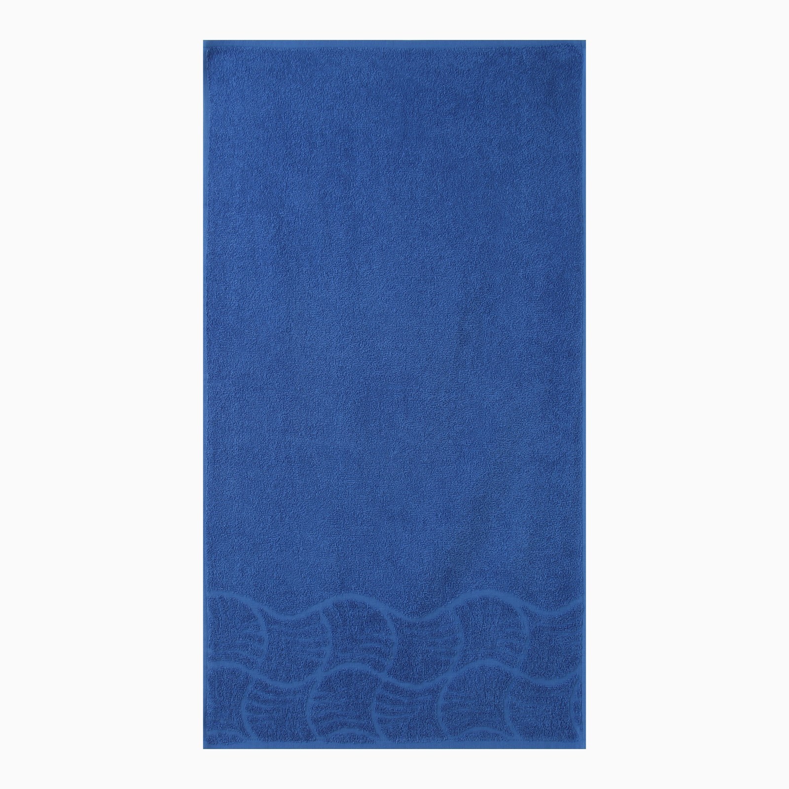 Полотенце ДМ Волна 70x130 см махровое синее