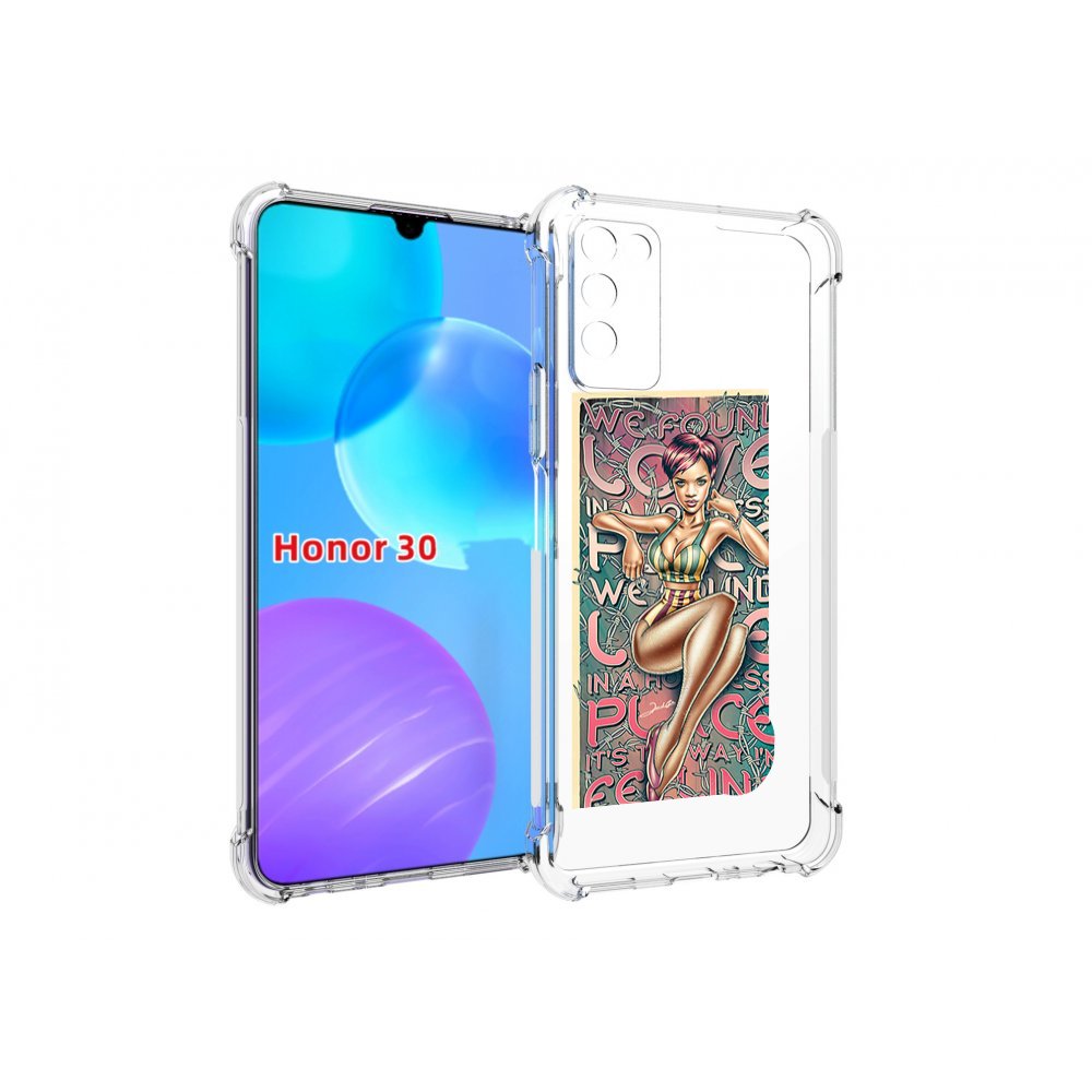 

Чехол MyPads постер-рианна для Huawei Honor 30 Lite, Tocco