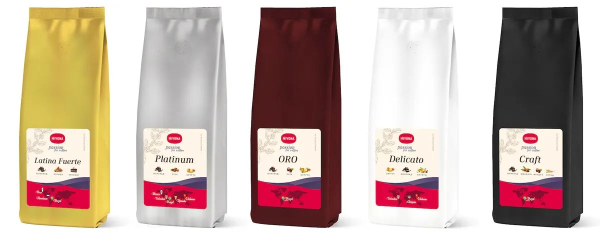 

Кофе в зёрнах «Nivona Gold Collection» promo pack (5 x 1000 g), Кофе MIX 5