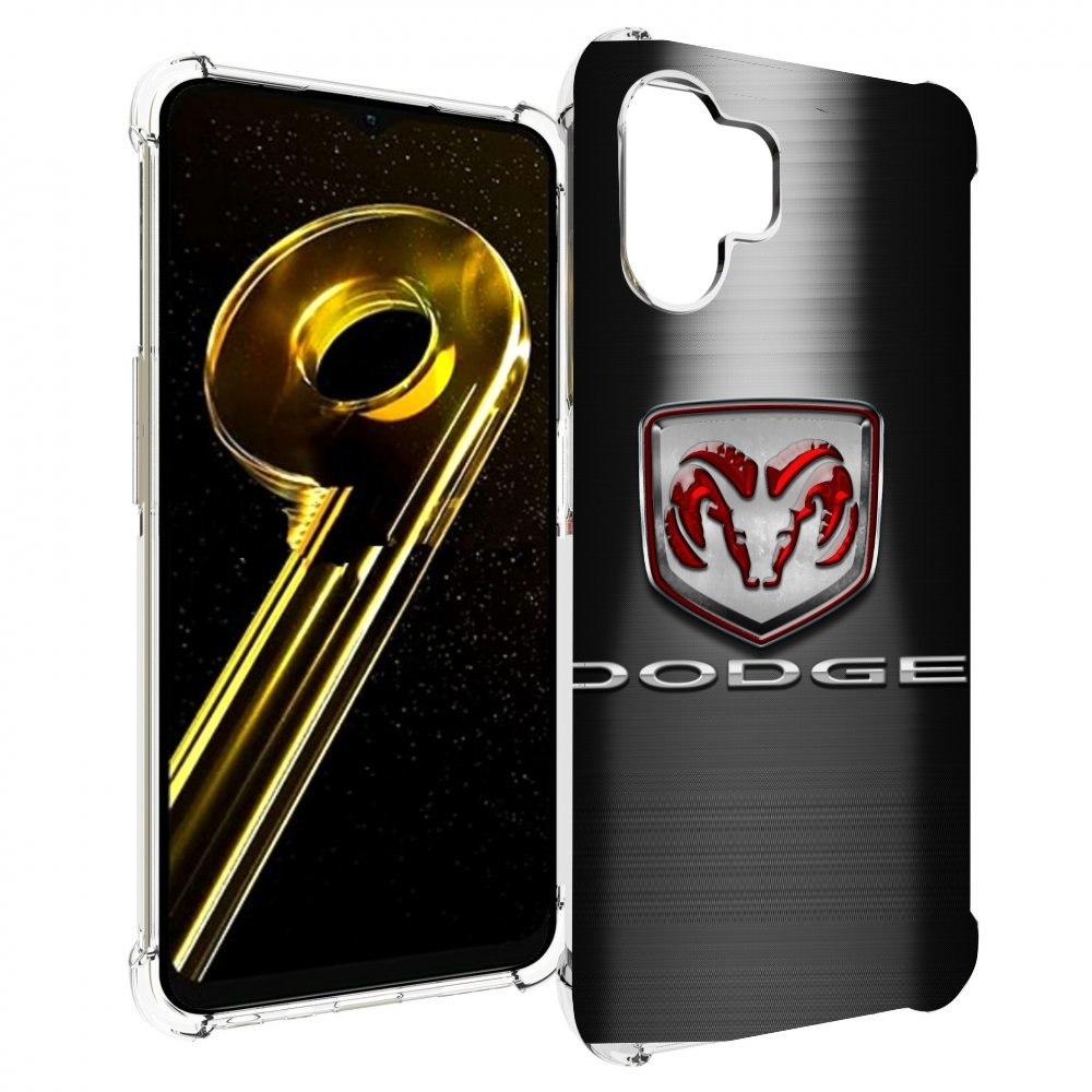 

Чехол бампер MyPads dodge додж 1 мужской для Realme 10 5G против..., Прозрачный, Tocco