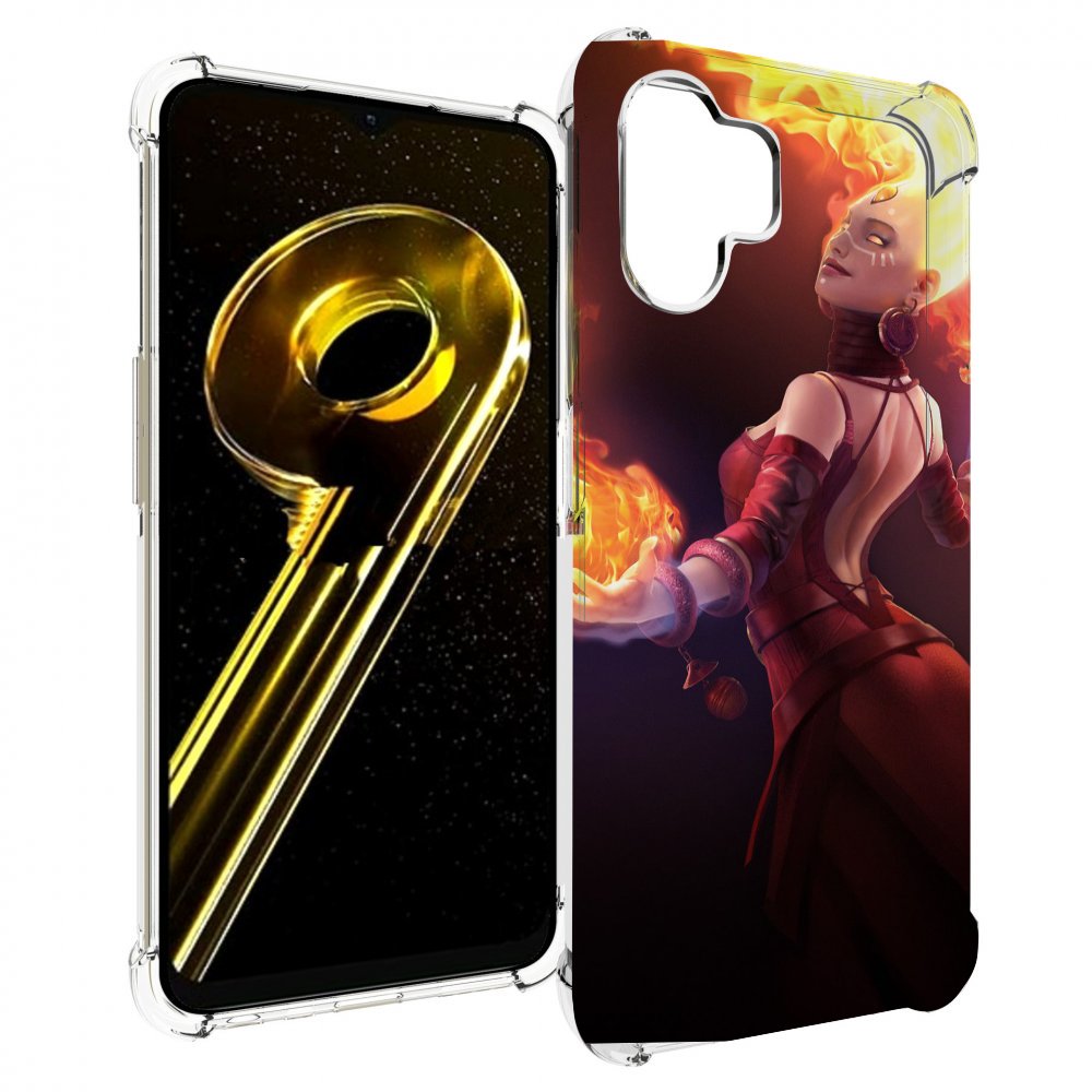 Чехол бампер MyPads dota 2 Lina для Realme 10 5G противоударный