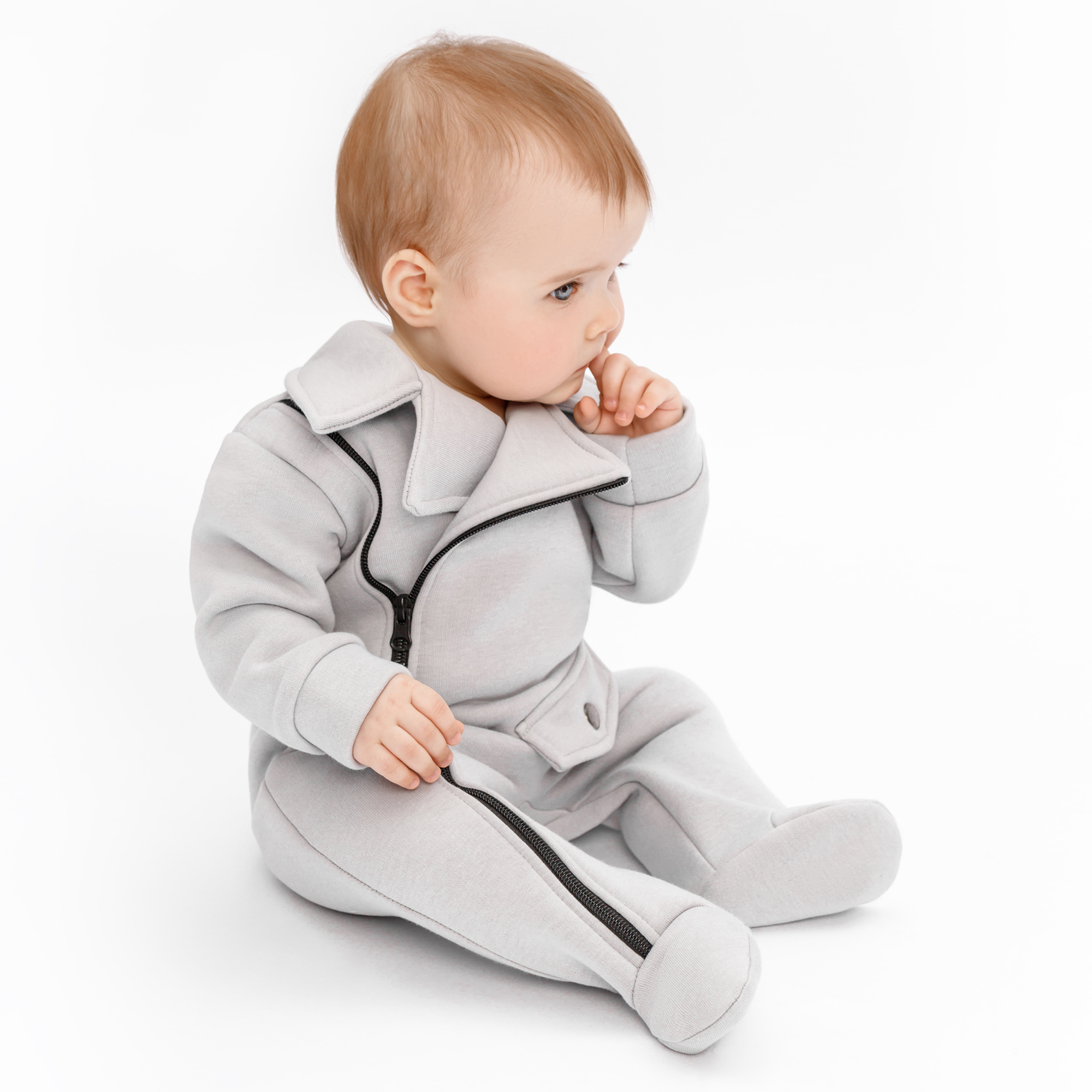 фото Комбинезон детский amarobaby ab-od22-rock304 серый размер 62