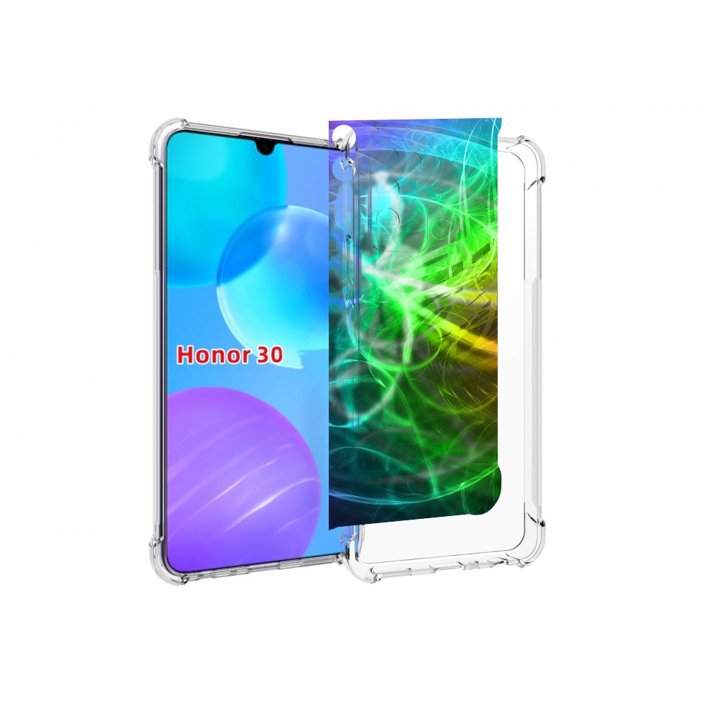 

Чехол MyPads разноцветная-абстракция-линиями для Huawei Honor 30 Lite, Tocco