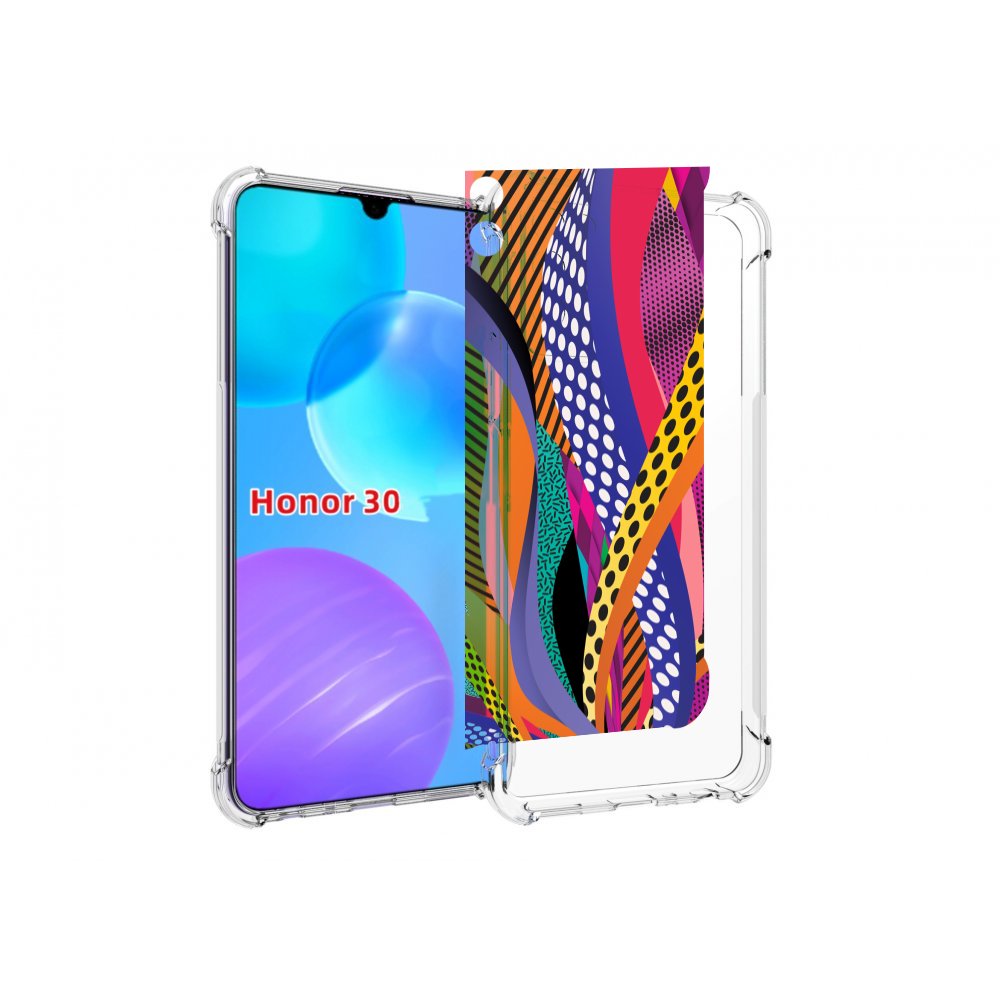 

Чехол MyPads разноцветные щупальца для Huawei Honor 30 Lite, Tocco