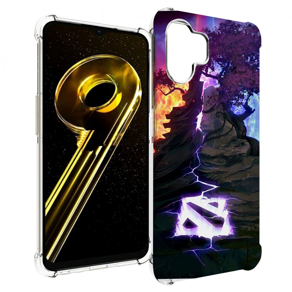 

Чехол бампер MyPads dota 2 логотип для Realme 10 5G противоударный, Прозрачный, Tocco