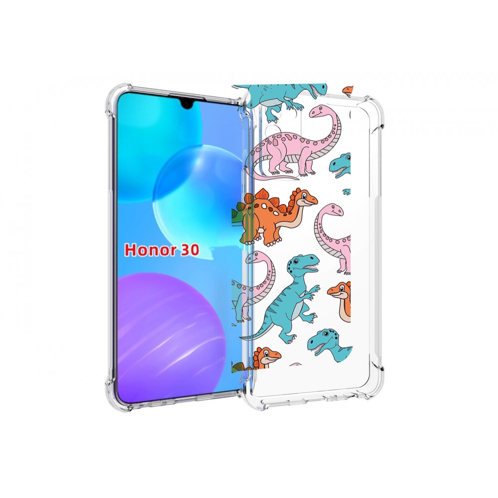 

Чехол MyPads разные-динозаврики для Huawei Honor 30 Lite, Tocco