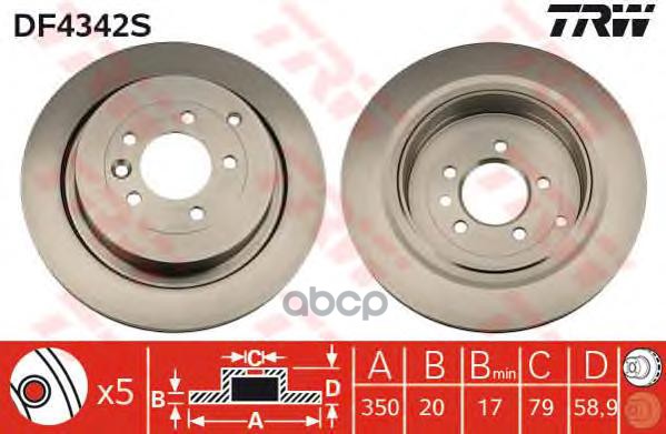 

Тормозной диск DF4342S LAND ROVER Discovery IV (LA/L319)Range Rover III (LM/L322)Range Rov