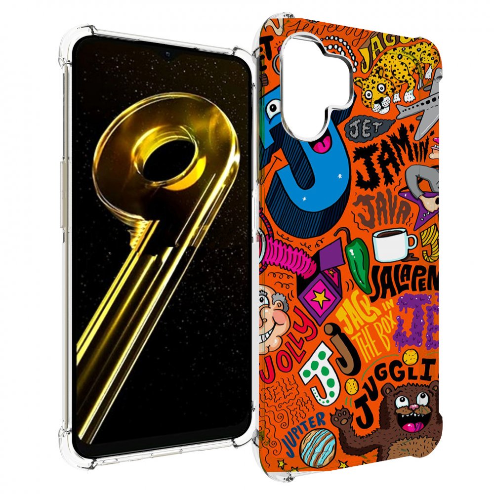 

Чехол бампер MyPads funky-decor для Realme 10 5G противоударный, Прозрачный, Tocco