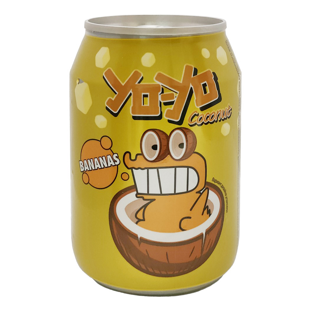 Напиток сокосодержащий Moon Berry Yo-Yo с кусочками кокосового желе со вкусом банана 0,24л