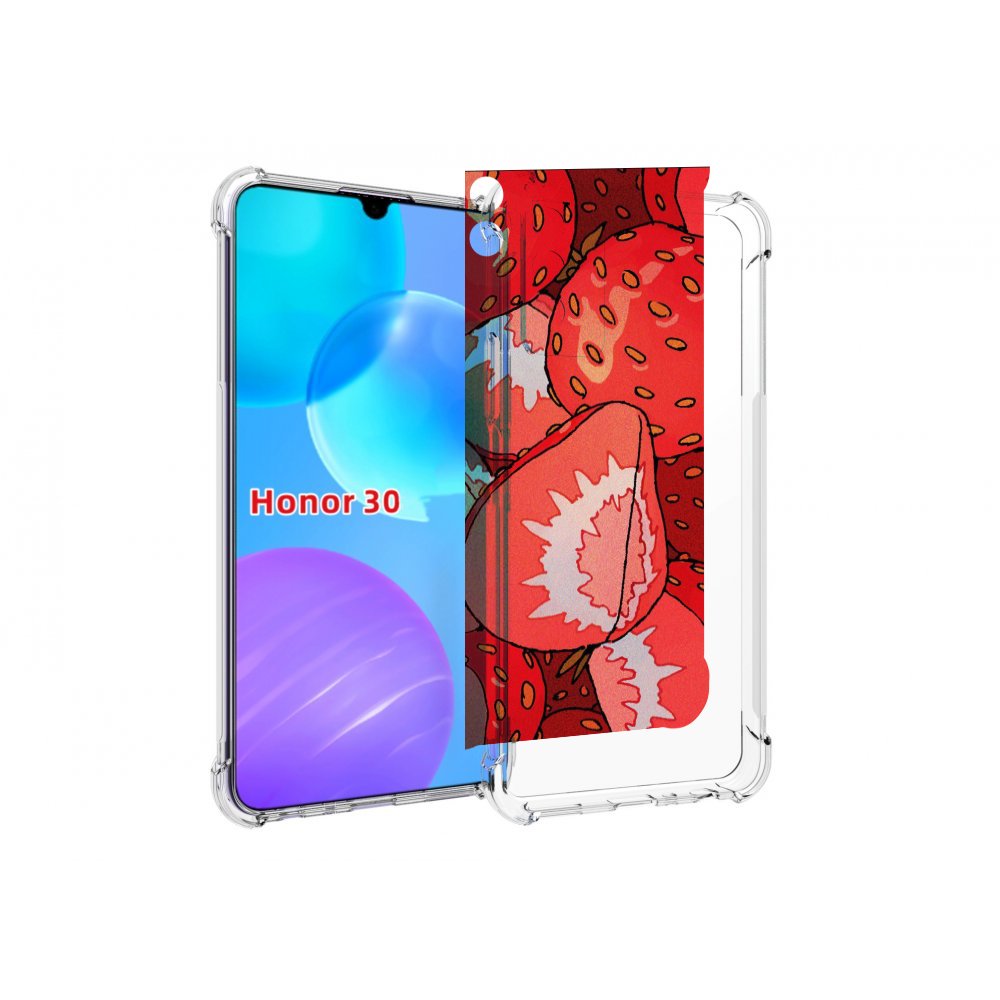 

Чехол MyPads рисованная-клубника для Huawei Honor 30 Lite, Tocco