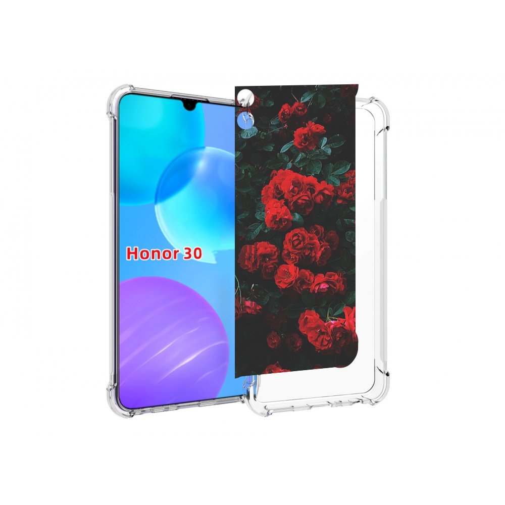 

Чехол MyPads розы-в-листьях для Huawei Honor 30 Lite, Tocco