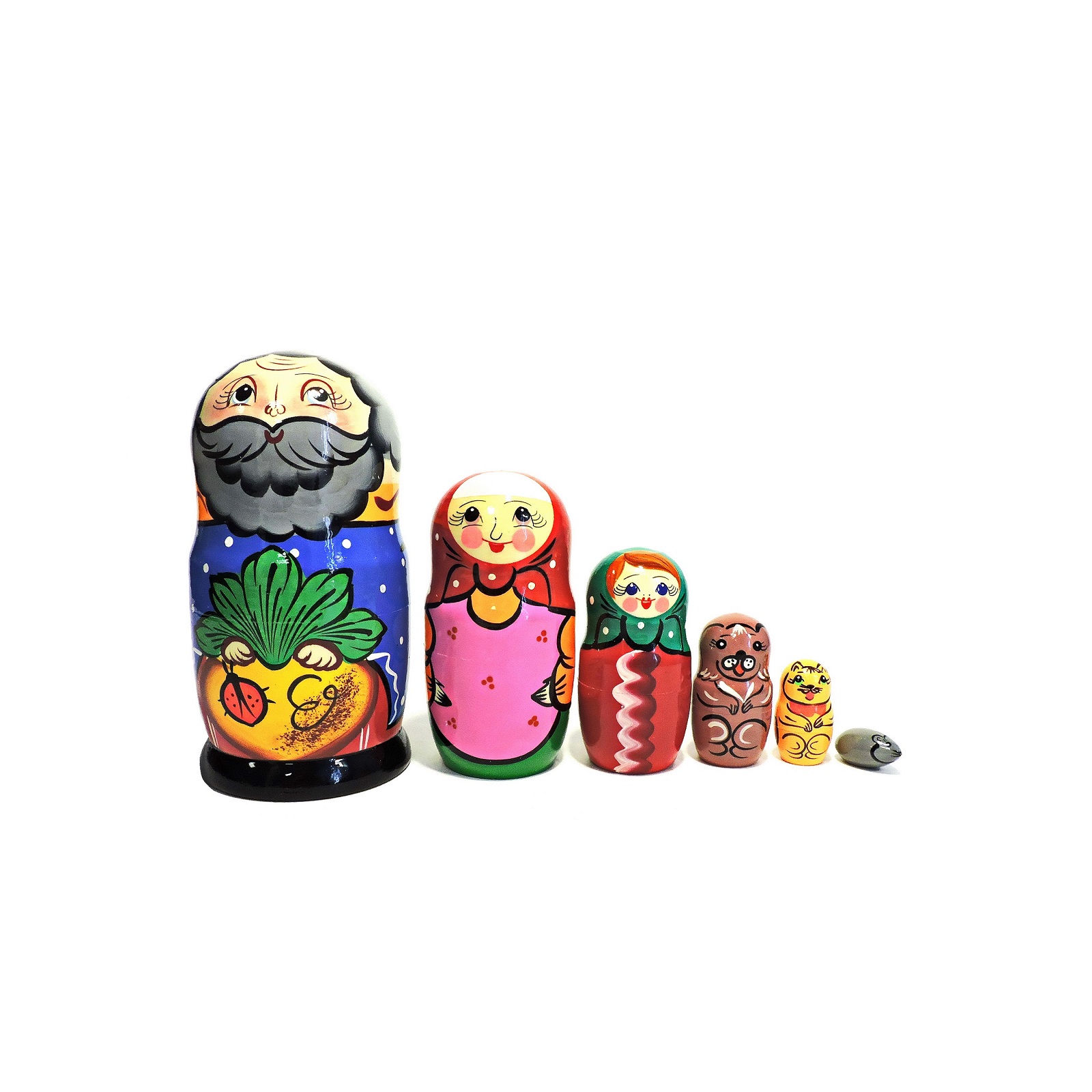 

Матрешка Taowa Сказка Репка синяя рубаха