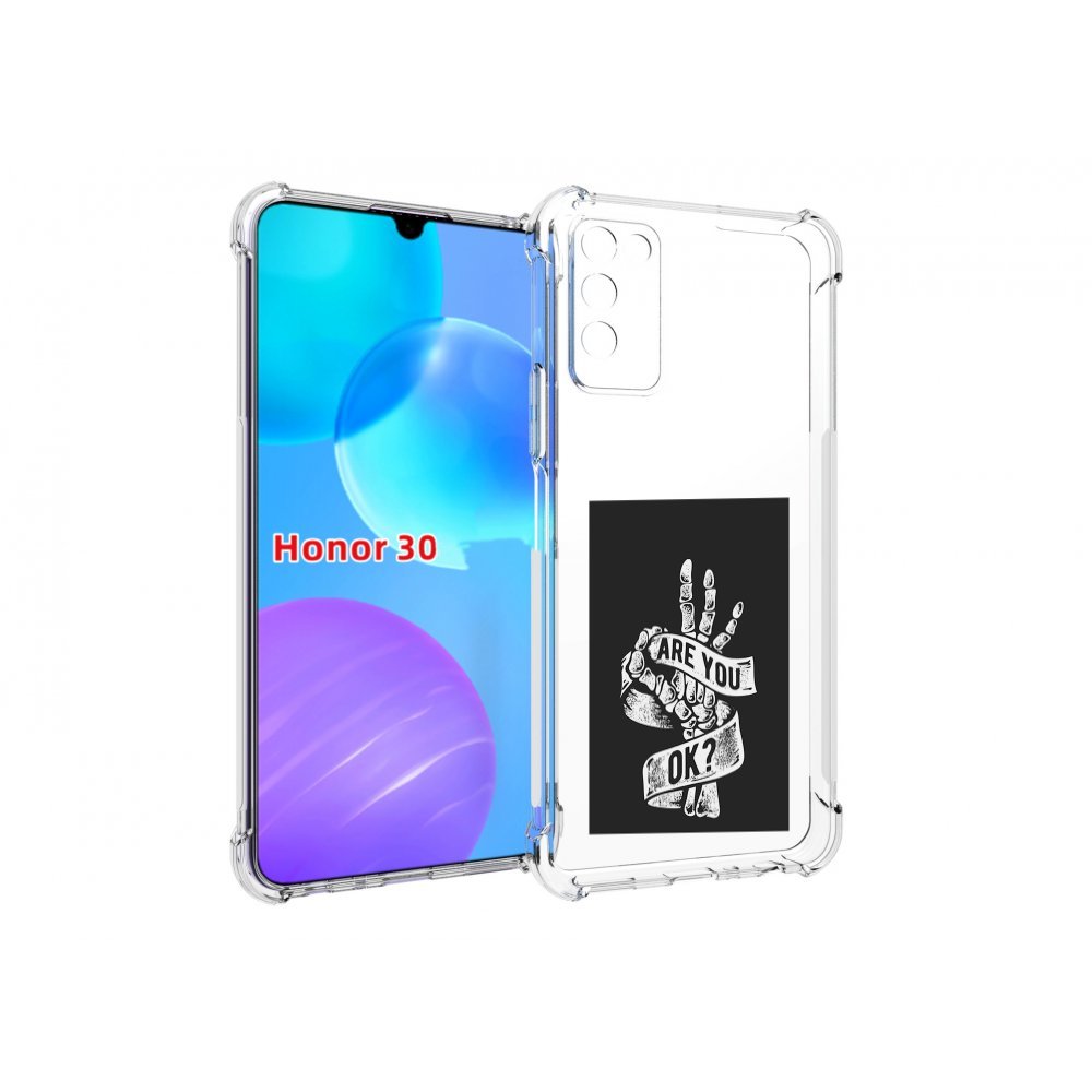 

Чехол MyPads рука-скелета для Huawei Honor 30 Lite, Tocco