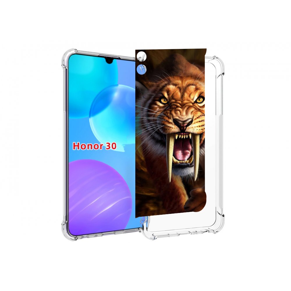 

Чехол MyPads саблезубый злой тигр для Huawei Honor 30 Lite, Tocco