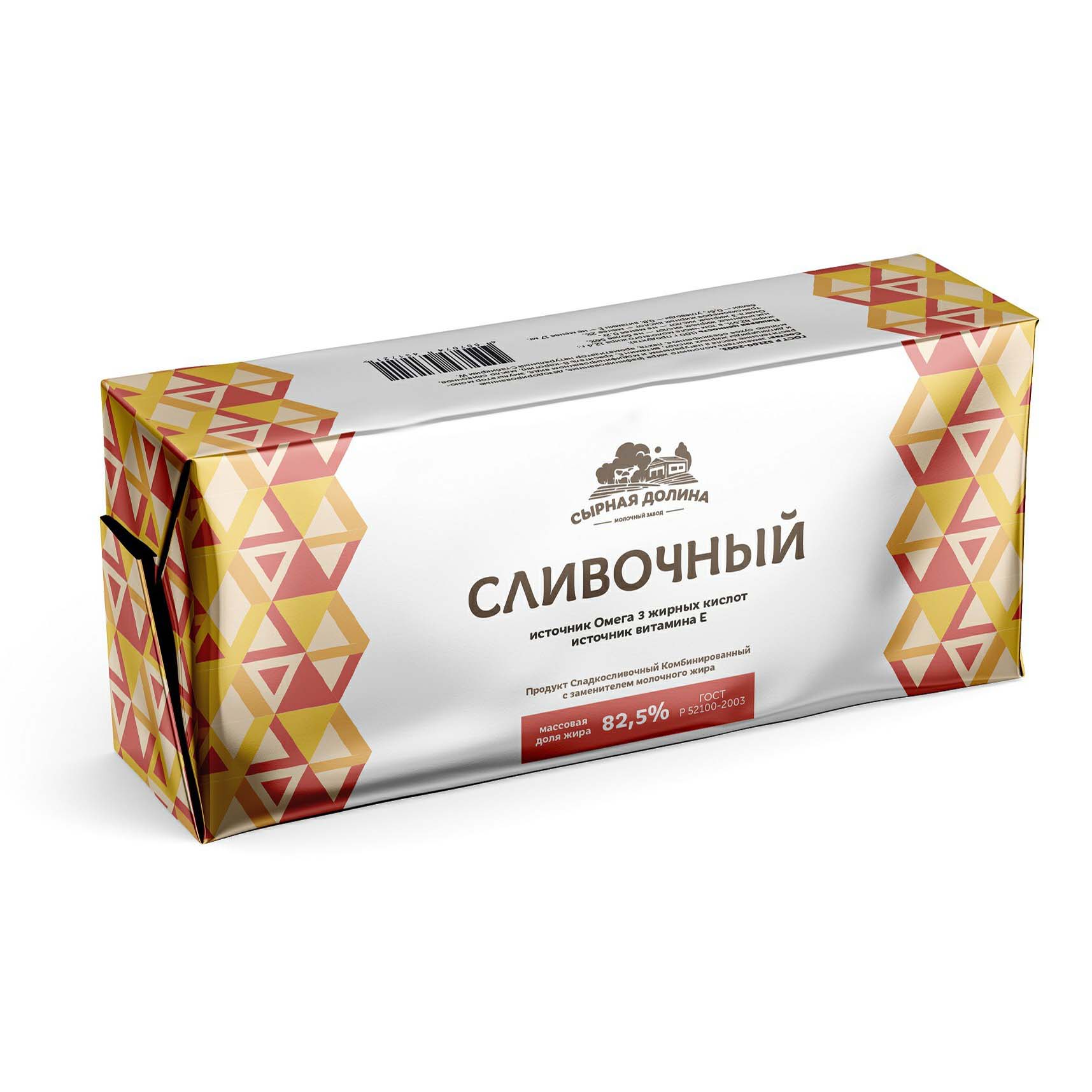 

Спред растительно-сливочный Сырная долина Домашний 82,5% СЗМЖ 450 г