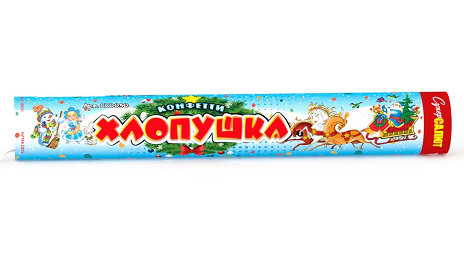 

Хлопушка пиротехническая Супер Салют СС0030