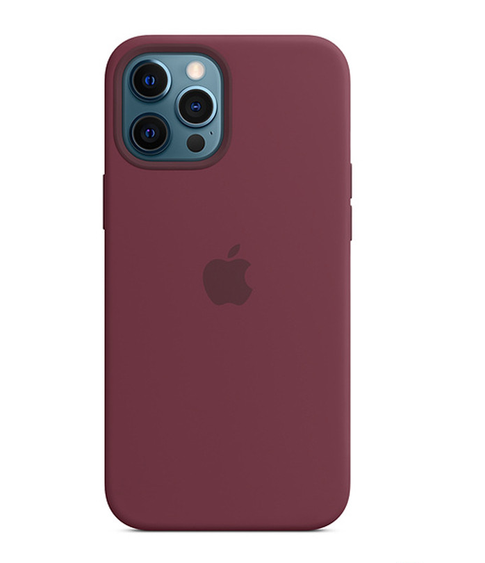 

Чехол Apple iPhone 12 Pro Max MagSafe Silicone Case (закрытый низ) (сливовый), Фиолетовый