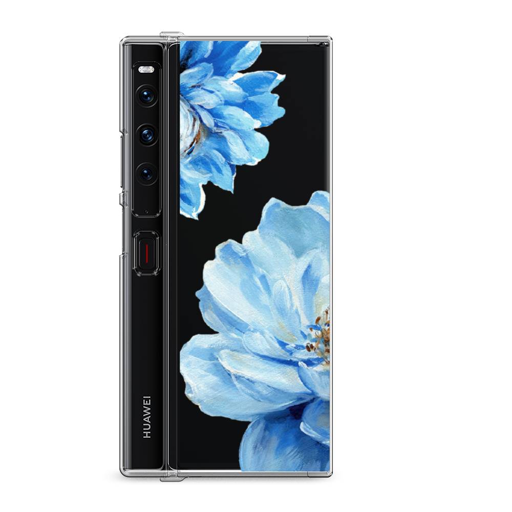

Силиконовый чехол "Голубые клематисы" на Huawei Mate Xs 2 / Хуавеи Мате Xs 2