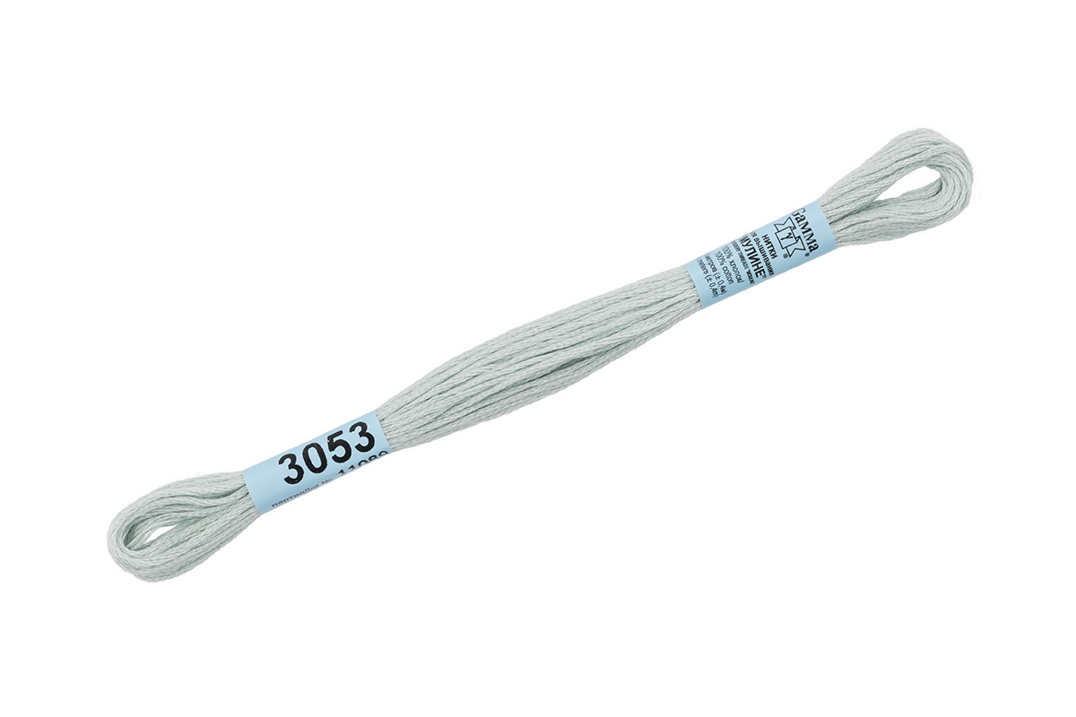 

Gamma мулине, 100% хлопок, 24х8 м, №3053, бледно-бледно-голубые, Голубой