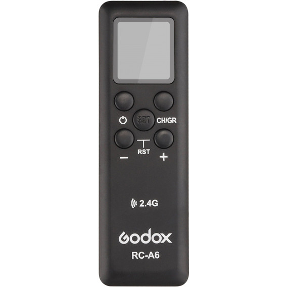 

Пульт ДУ Godox RC-A6 (2.4GHz) для осветителей SL100D/Bi, SL150II, SL200II, FV150, FV200, L, Черный