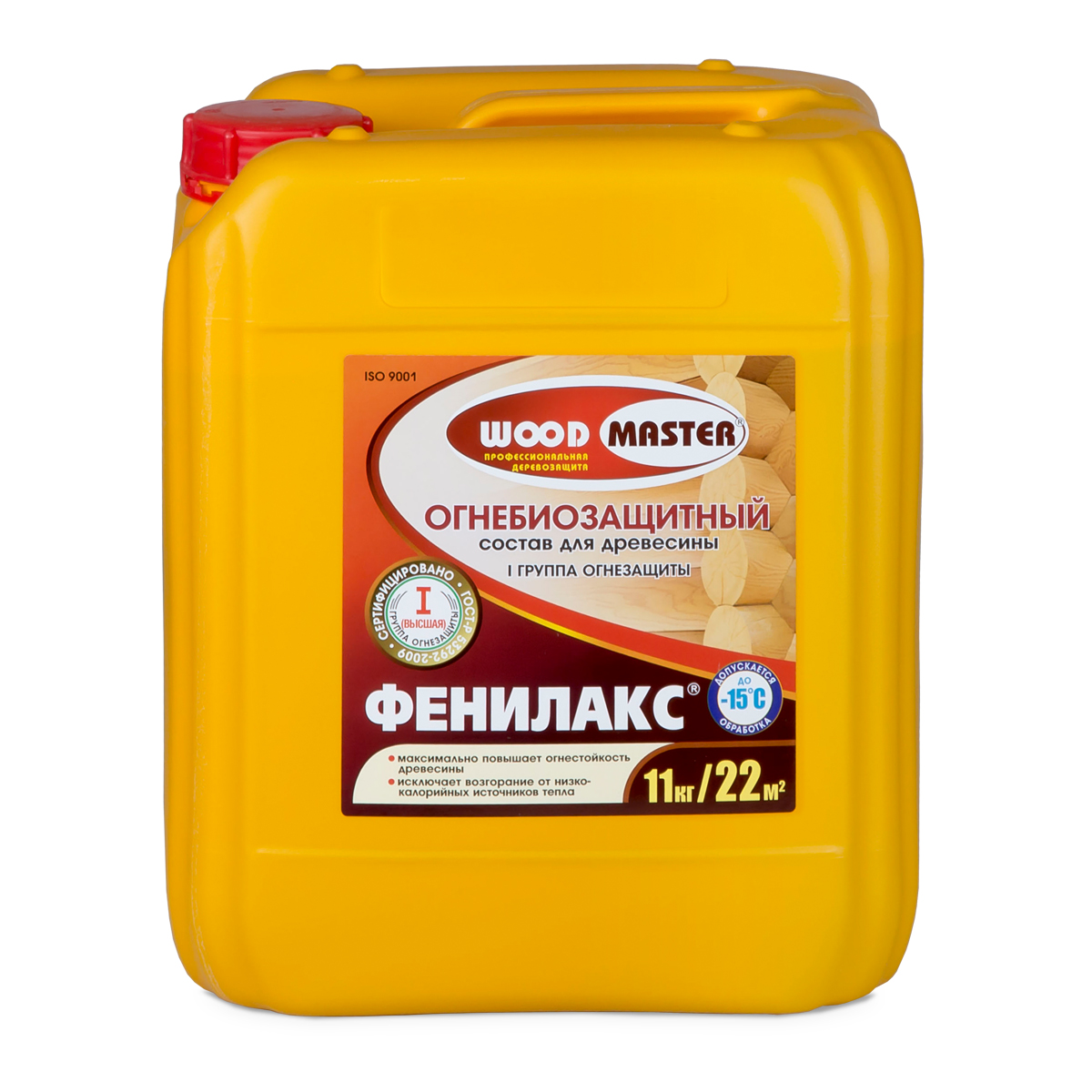 Огнебиозащитный состав для дерева Woodmaster Фенилакс, 11 кг