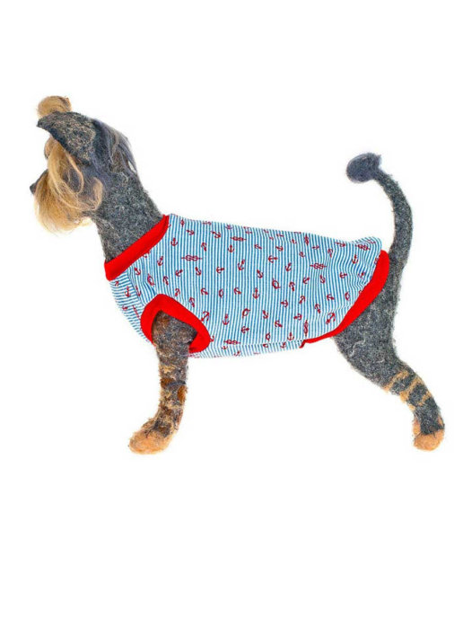 

Майка Happy Puppy Пляжная для собак (24*39*25 см., Унисекс), Красный;синий, Пляжная