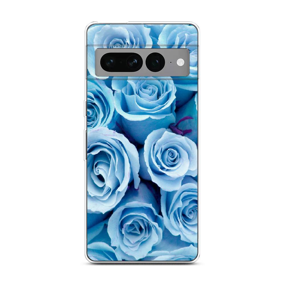 

Чехол Awog на Google Pixel 7 Pro "Лазурные розы", Разноцветный