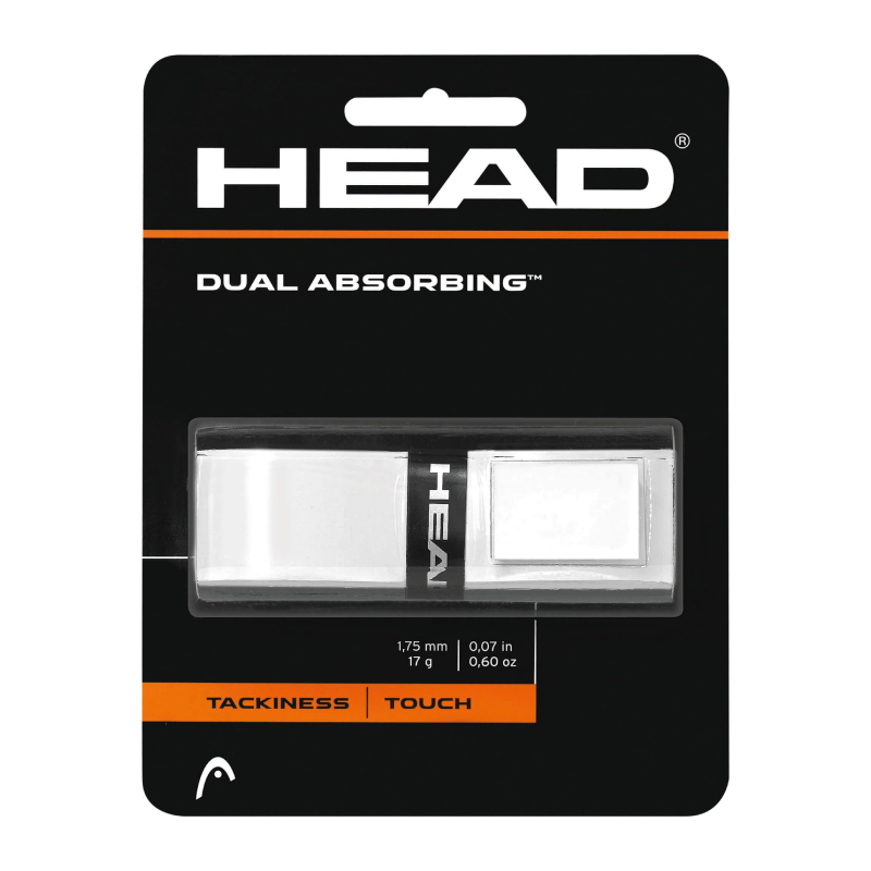 

Обмотка для ручки ракетки HEAD Grip Dual Absorbing x1, White, Белый, Grip Dual Absorbing x1