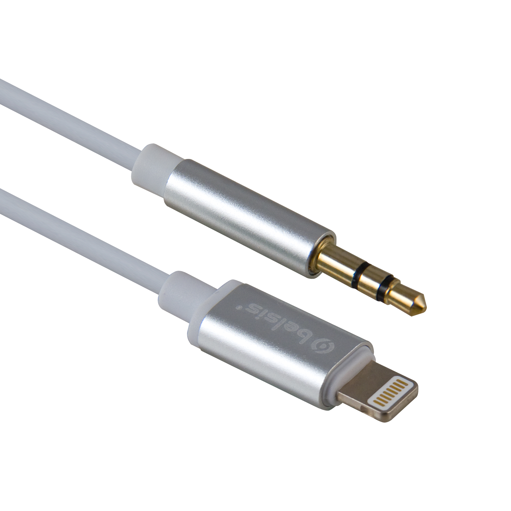 Кабель Lightning-AUX 3.5 jack,24 бит/48 кГц,совместим с iPhone,1.0 м.,Belsis/BW1620