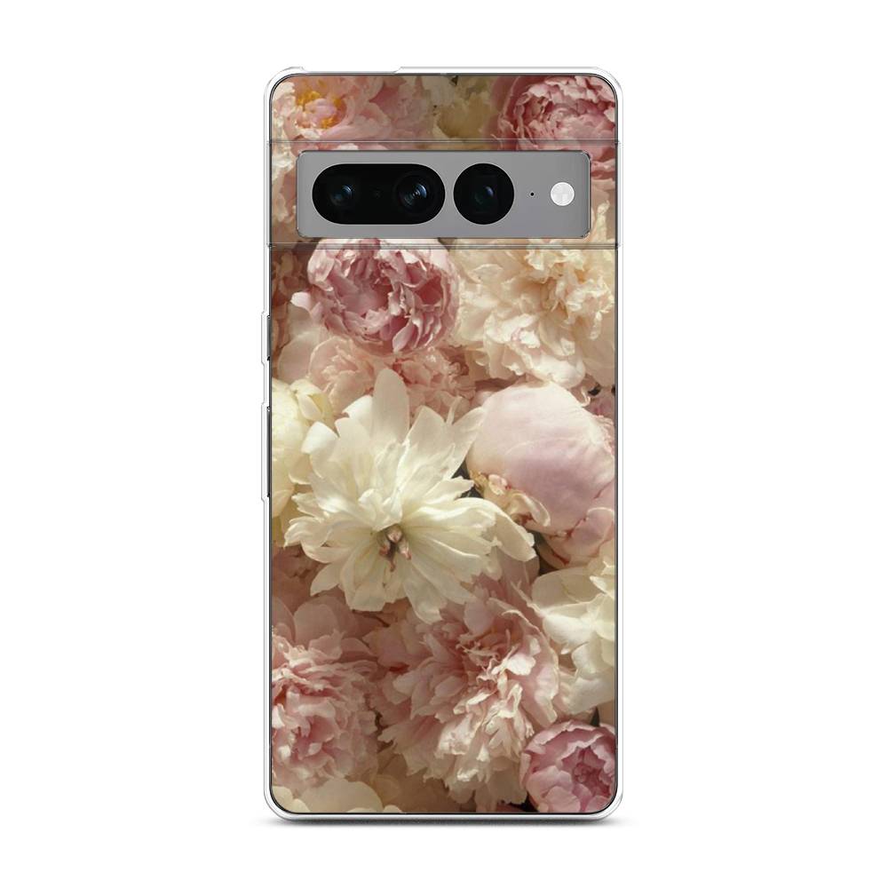 

Чехол Awog на Google Pixel 7 Pro "Пионы светлые", Разноцветный