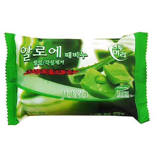 Мыло Juno с отшелушивающим эффектом с алоэ - Aloe peeling soap, 150 г