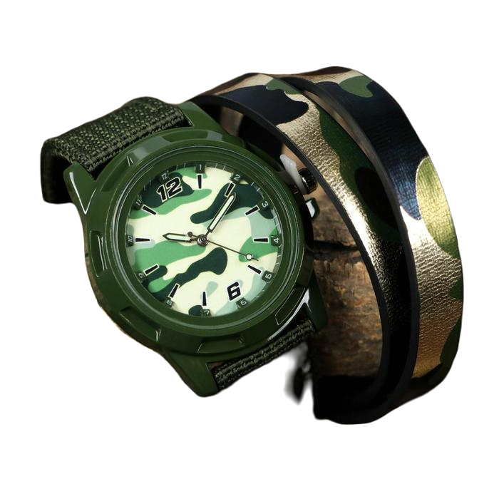 фото Подарочный набор: часы наручные и браслет «настоящий герой» like me