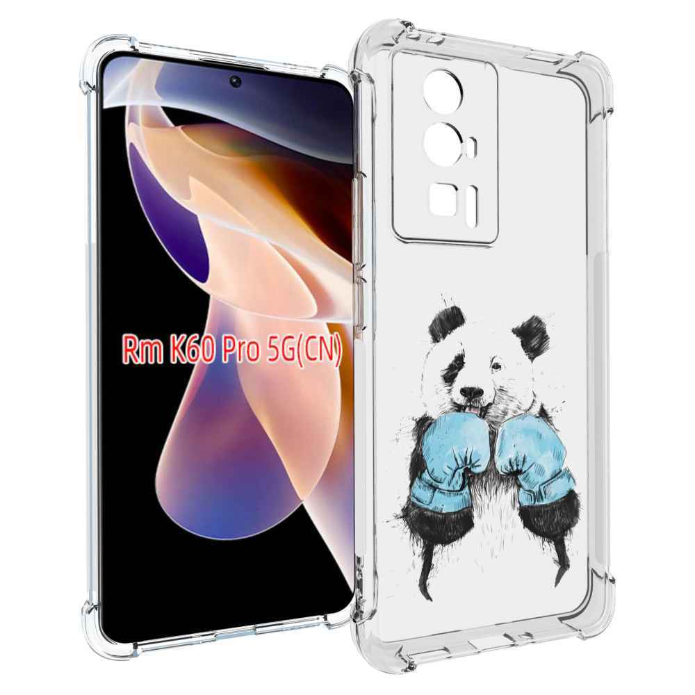 Чехол MyPads панда боксер для Xiaomi Redmi K60 Pro