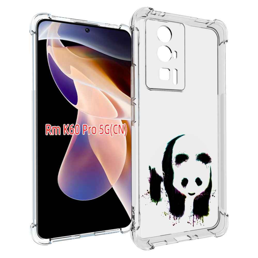 

Чехол MyPads панда в акварели для Xiaomi Redmi K60 Pro, Прозрачный, Tocco