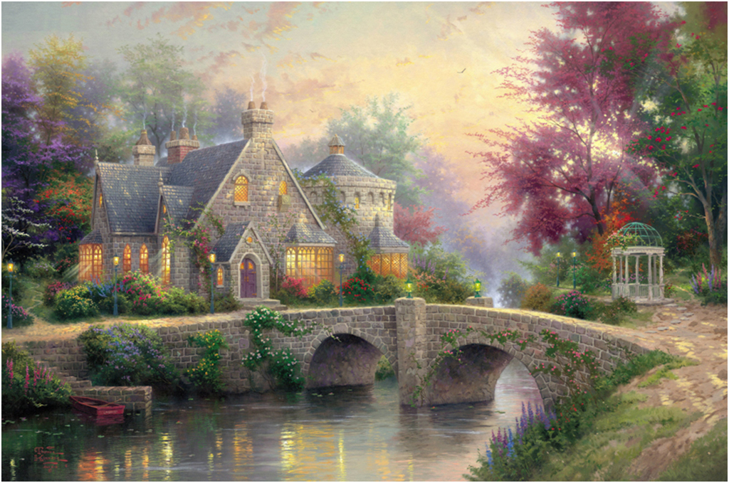 

Картина на холсте с подрамником ХитАрт Старинный дом 60x41 см, 960
