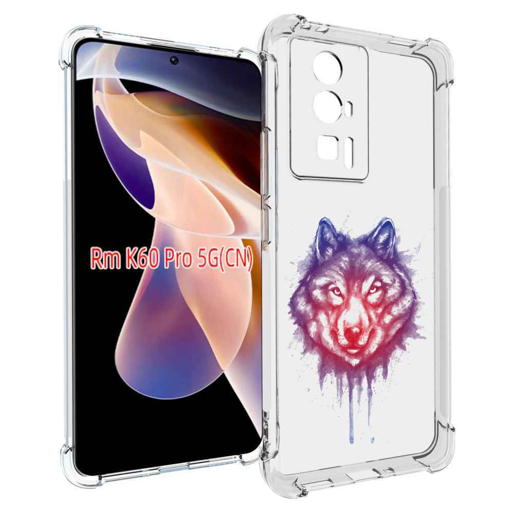 

Чехол MyPads пушистый волк для Xiaomi Redmi K60 Pro, Прозрачный, Tocco