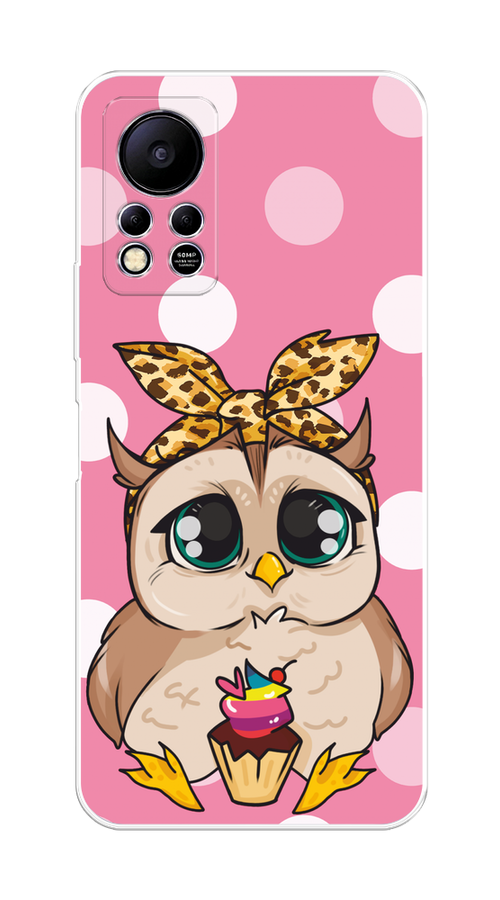 

Чехол на Infinix Hot 11S NFC "Милая совушка на розовом", Розовый;бежевый;коричневый, 3100950-1