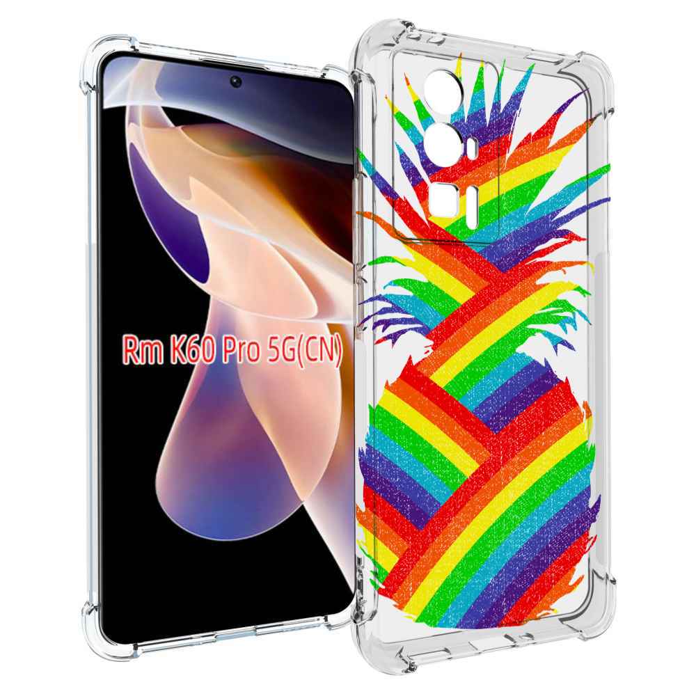 

Чехол MyPads радужный ананас для Xiaomi Redmi K60 Pro, Прозрачный, Tocco