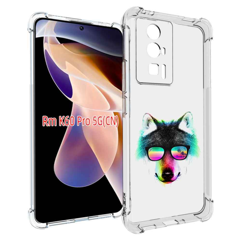 

Чехол MyPads радужный волк для Xiaomi Redmi K60 Pro, Прозрачный, Tocco