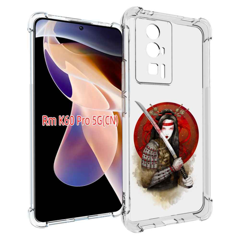 

Чехол MyPads рисованная девушка с катаной для Xiaomi Redmi K60 Pro, Прозрачный, Tocco