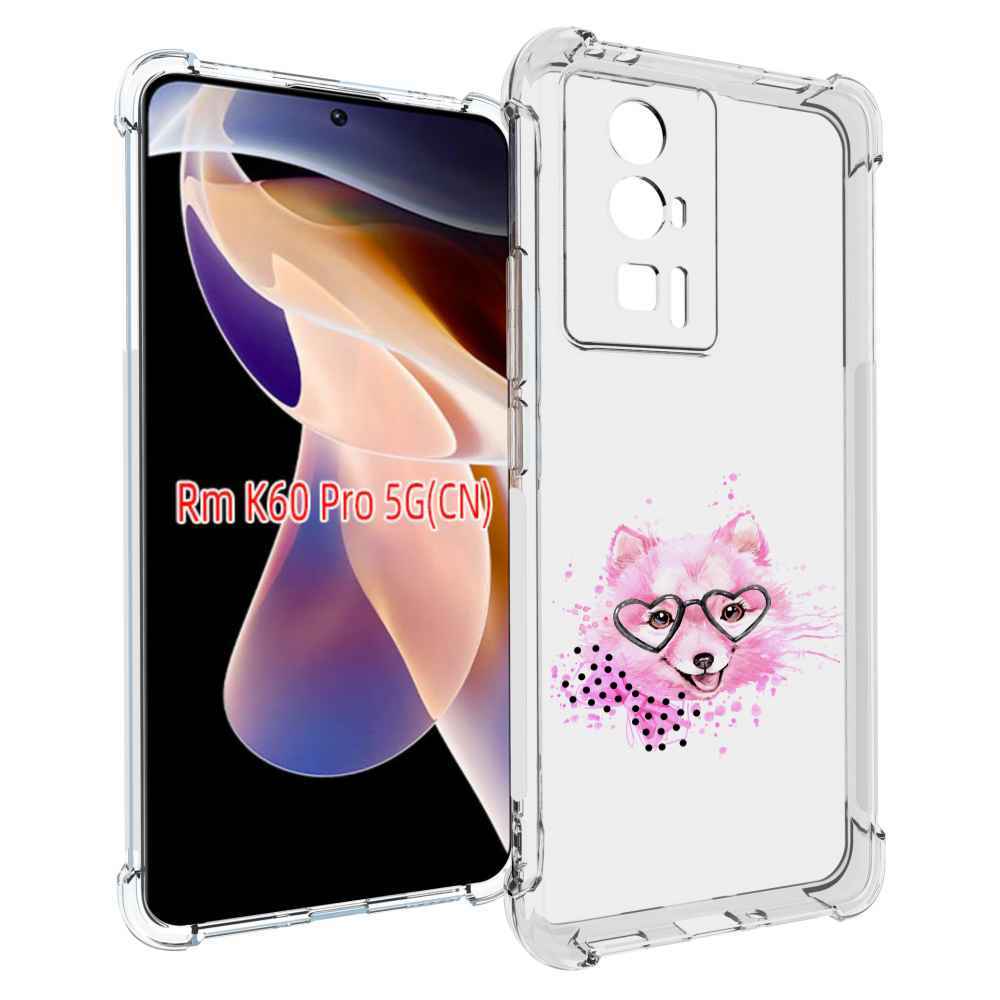 

Чехол MyPads розовый волченок для Xiaomi Redmi K60 Pro, Прозрачный, Tocco