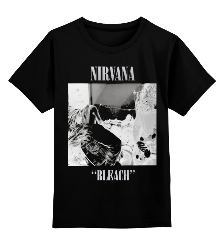 

Футболка детская Printio Nirvana bleach album t-shirt цв. черный р. 128, Nirvana bleach album t-shirt