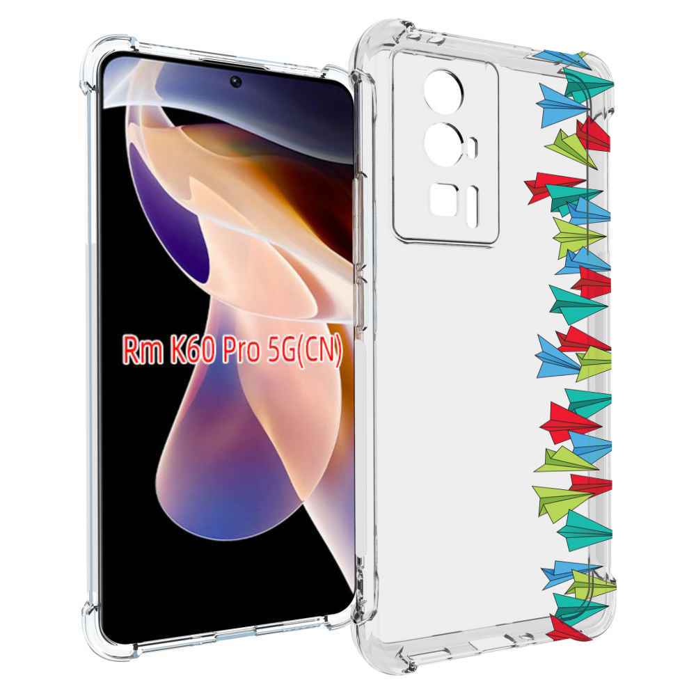 

Чехол MyPads самолетики из листочков для Xiaomi Redmi K60 Pro, Прозрачный, Tocco