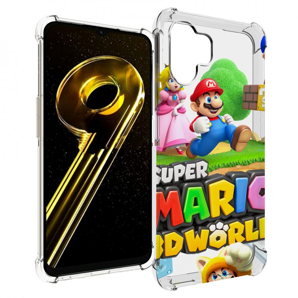 

Чехол бампер MyPads Super Mario 3D World для Realme 10 5G против..., Прозрачный, Tocco