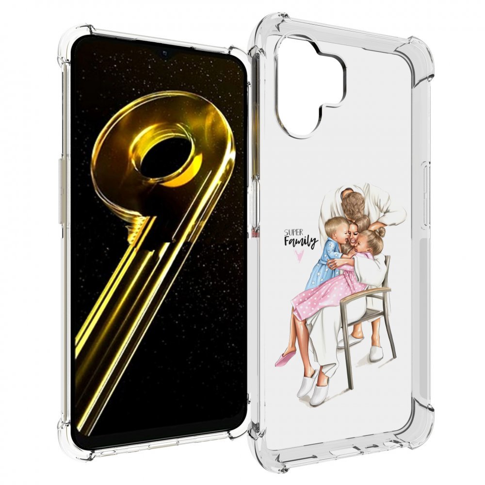 

Чехол бампер MyPads Super-family для Realme 10 5G противоударный, Прозрачный, Tocco