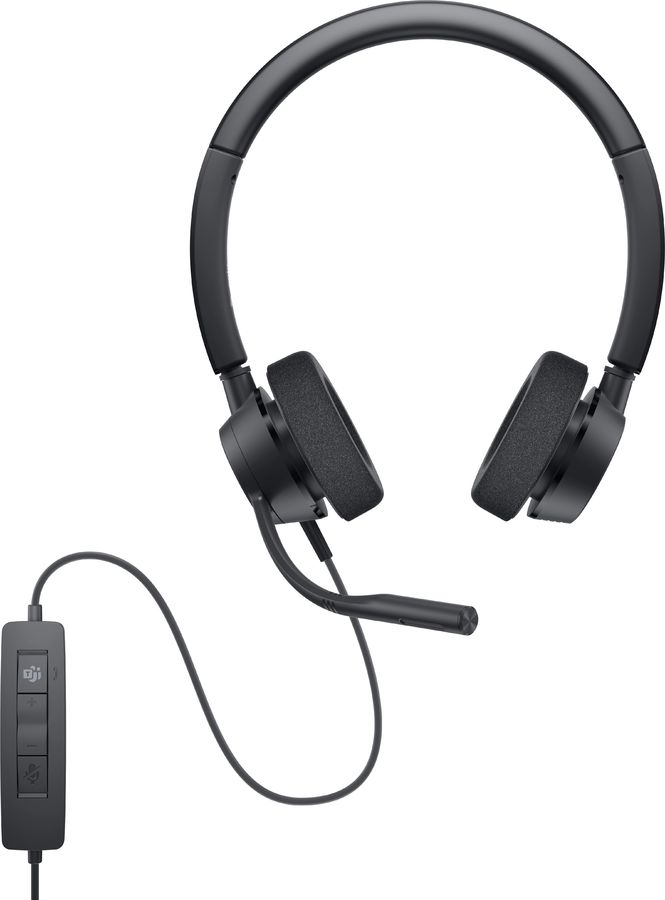 фото Гарнитура dell headset pro wh3022 black (520-aatl)