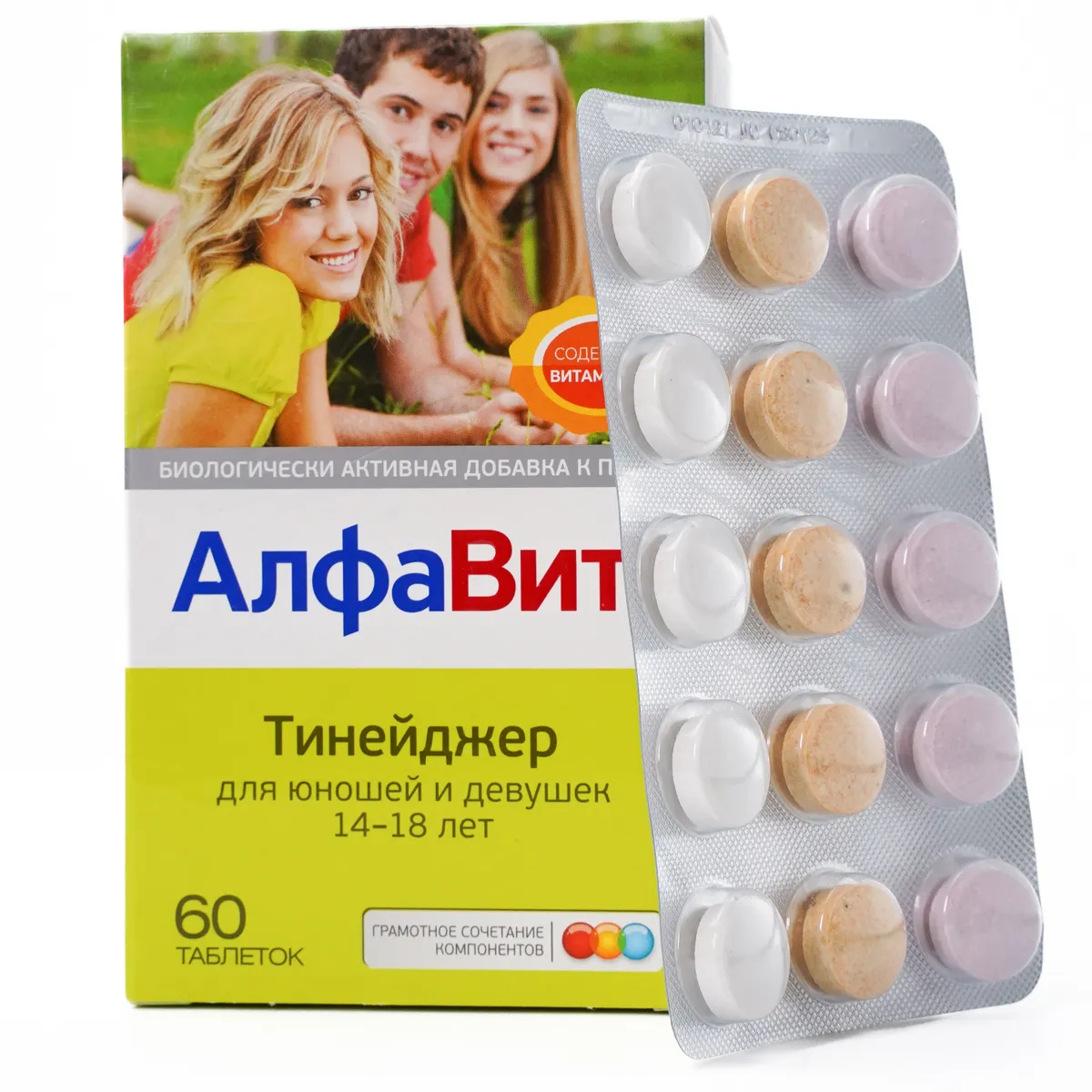 

АлфаВит Тинейджер таблетки жев. 60 шт., АлфаВит Тинейджер