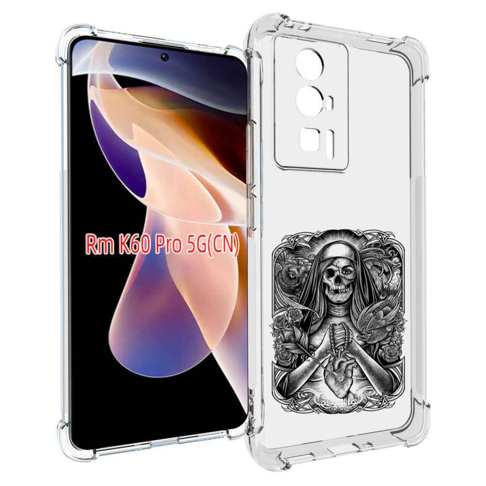 

Чехол MyPads скелет с сердцем для Xiaomi Redmi K60 Pro, Прозрачный, Tocco