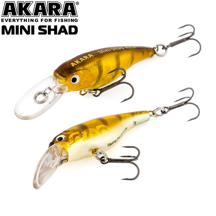 

Воблер Akara Mini Shad 40SP 2,5 гр 1/11 oz 1,6 in A135, Разноцветный, Mini Shad