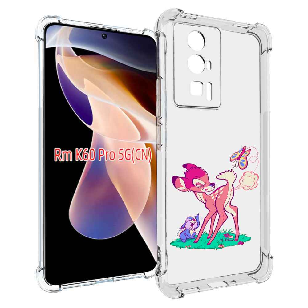 

Чехол MyPads смешной олененок для Xiaomi Redmi K60 Pro, Прозрачный, Tocco